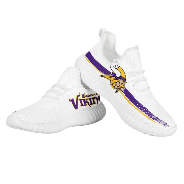 Men's Minnesota Vikings Mesh Knit Sneakers/Shoes 006