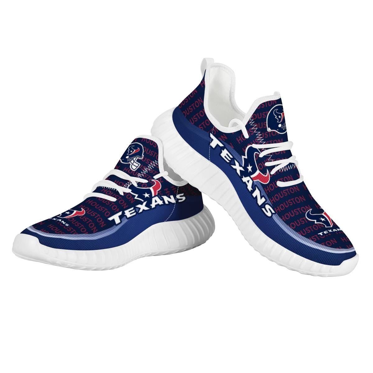 Women's Houston Texans Mesh Knit Sneakers/Shoes 007 Women's Houston Texans Mesh Knit Sneakers/Shoes 007