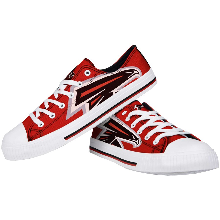 Women's Atlanta Falcons Repeat Print Low Top Sneakers 004