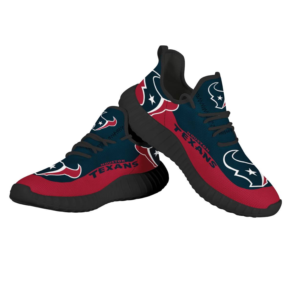 Men's Houston Texans Mesh Knit Sneakers/Shoes 004 Men's Houston Texans Mesh Knit Sneakers/Shoes 004