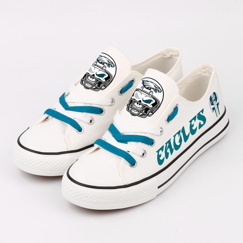 Women's Philadelphia Eagles Repeat Print Low Top Sneakers 004