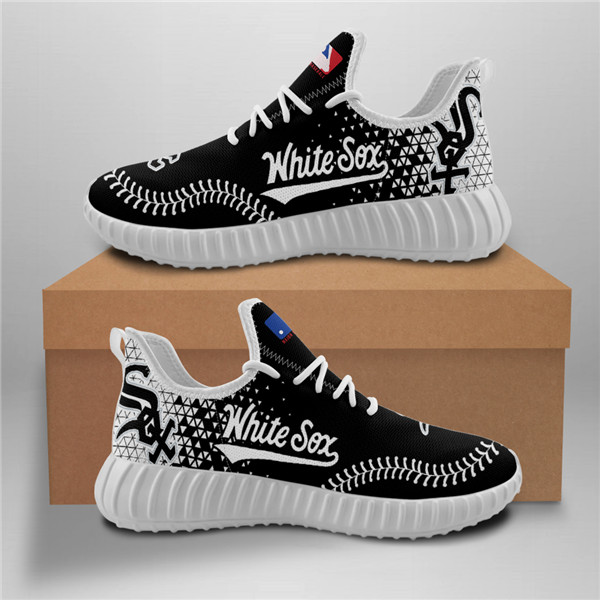Women's Chicago White Sox Mesh Knit Sneakers/Shoes 003