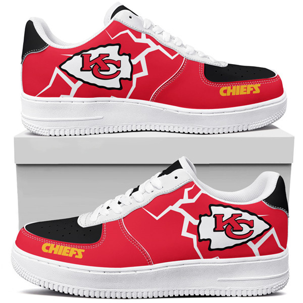 Men's Kansas City Chiefs Air Force 1 Sneakers 001 Men's Kansas City Chiefs Air Force 1 Sneakers 001