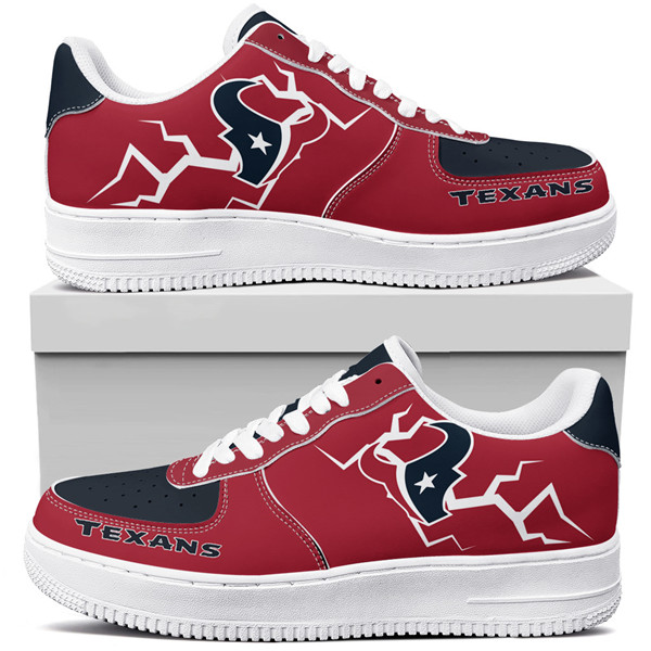 Men's Houston Texans Air Force 1 Sneakers 001 Men's Houston Texans Air Force 1 Sneakers 001