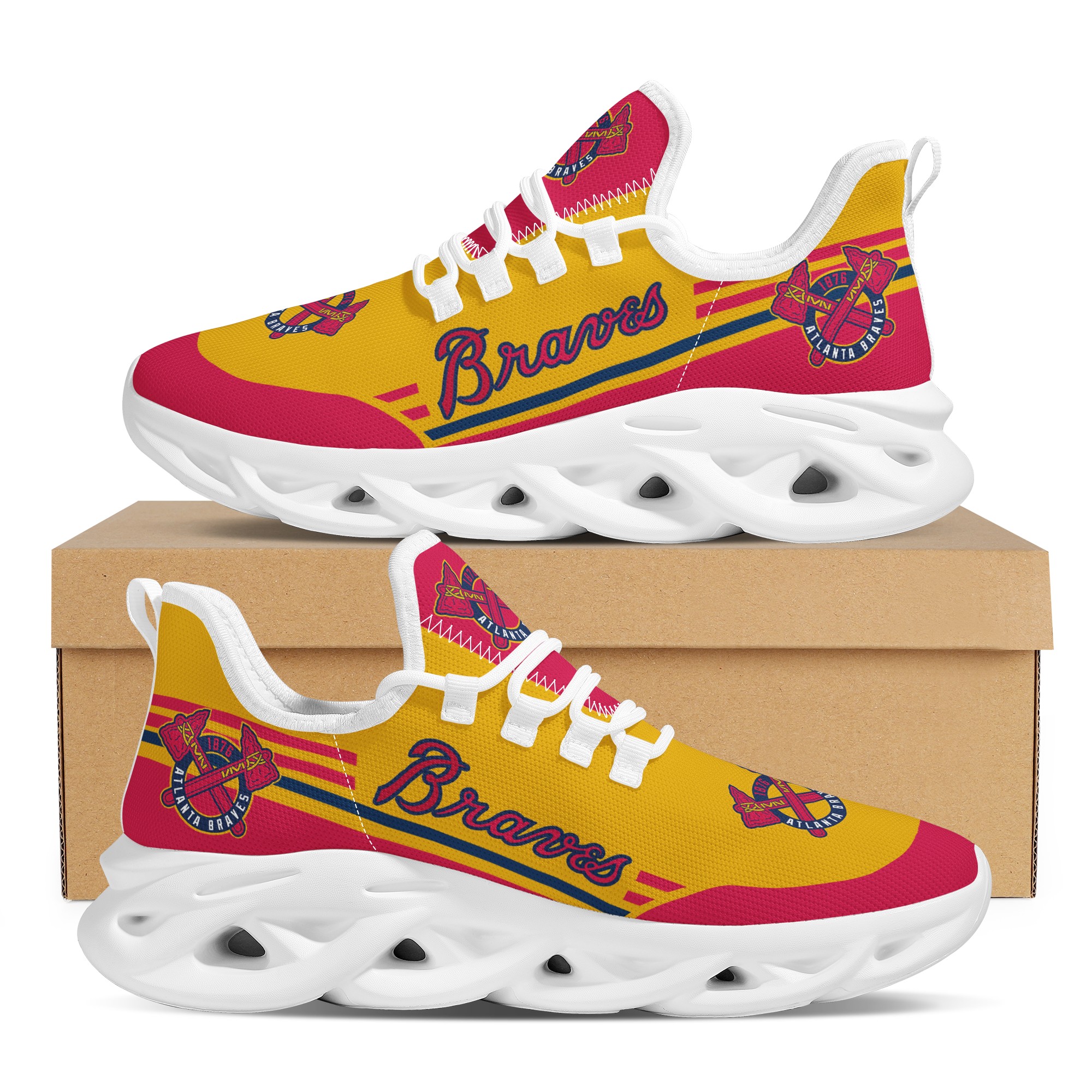 Men's Atlanta Braves Flex Control Sneakers 002