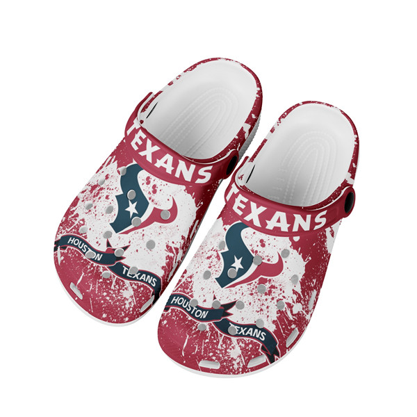 Women's Houston Texans Bayaband Clog Shoes 003 Women's Houston Texans Bayaband Clog Shoes 003