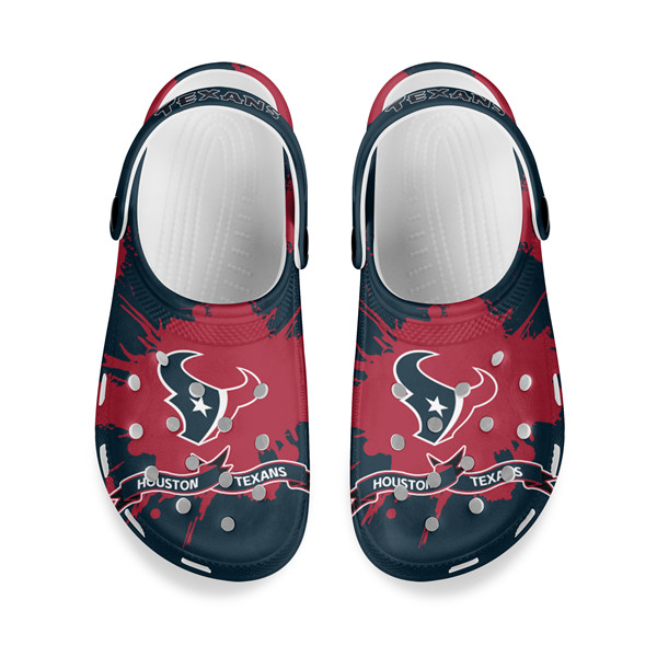 Men's Houston Texans Bayaband Clog Shoes 001 Men's Houston Texans Bayaband Clog Shoes 001