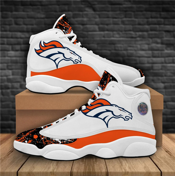 Women's Denver Broncos Limited Edition JD13 Sneakers 001 Women's Denver Broncos Limited Edition JD13 Sneakers 001