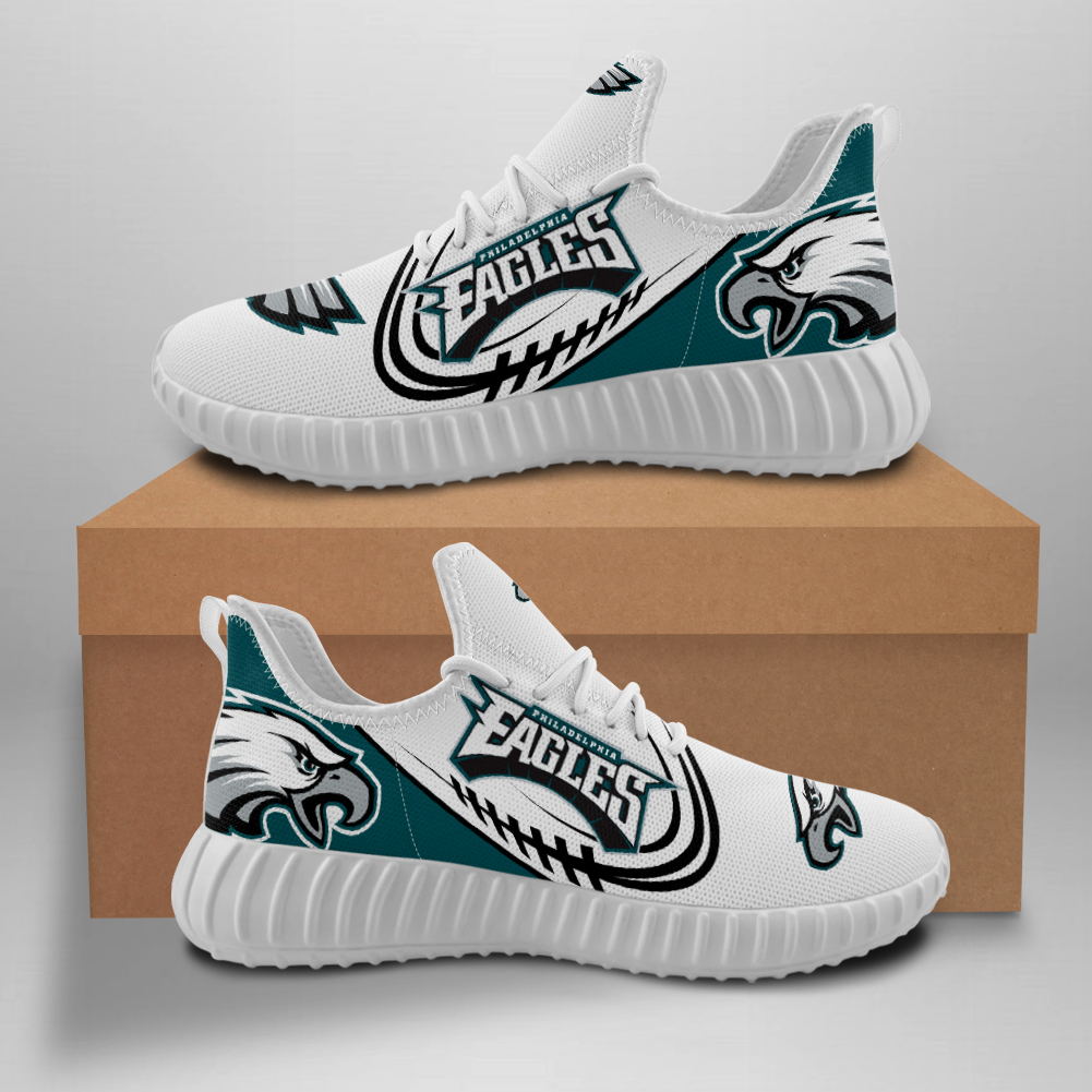 Men's Philadelphia Eagles Mesh Knit Sneakers/Shoes 003