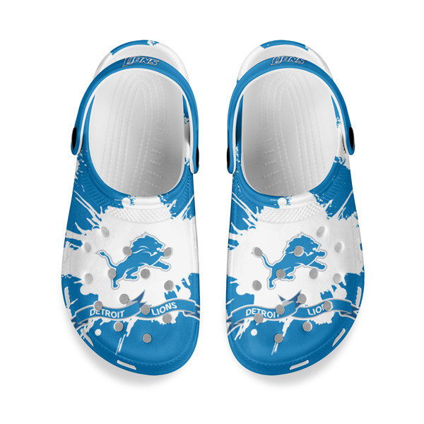 Women's Detroit Lions Bayaband Clog Shoes 001 Women's Detroit Lions Bayaband Clog Shoes 001