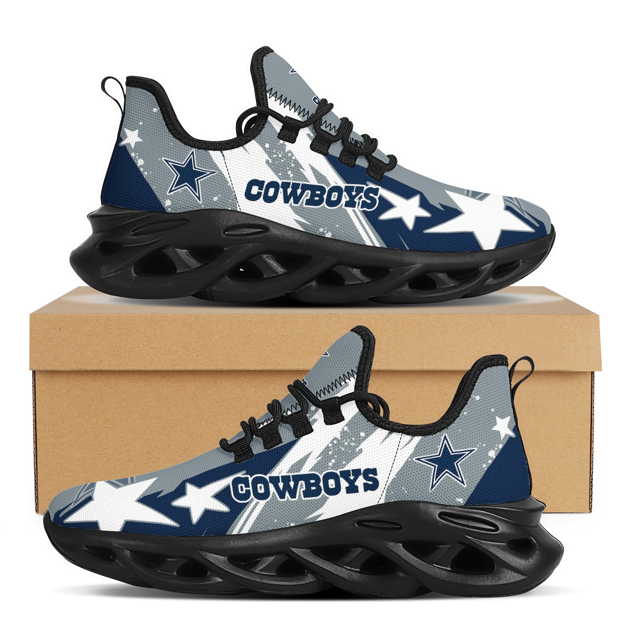 Women's Dallas Cowboys Flex Control Sneakers 0011 Women's Dallas Cowboys Flex Control Sneakers 0011