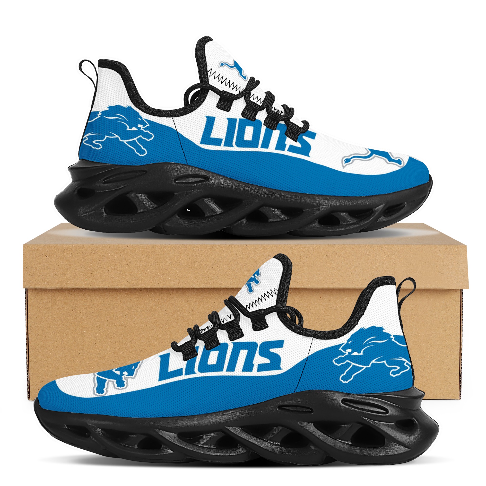 Women's Detroit Lions Flex Control Sneakers 001 Women's Detroit Lions Flex Control Sneakers 001