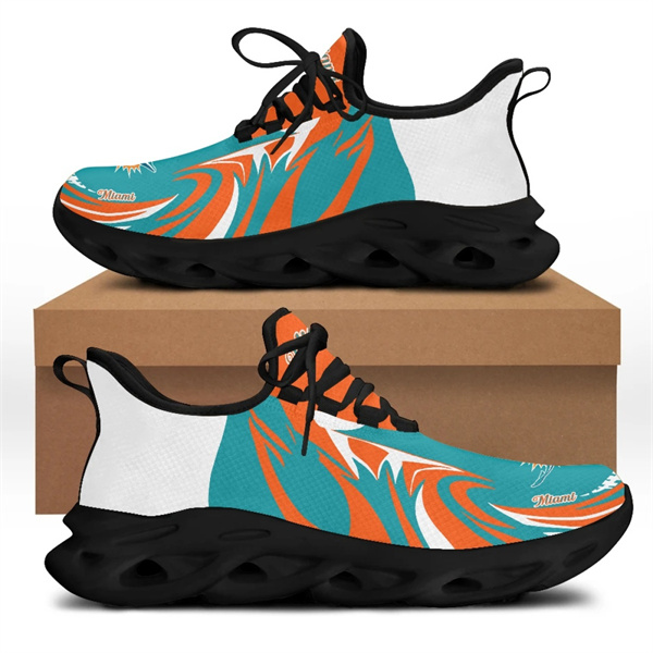 Men's Miami Dolphins Flex Control Sneakers 0011 Men's Miami Dolphins Flex Control Sneakers 0011
