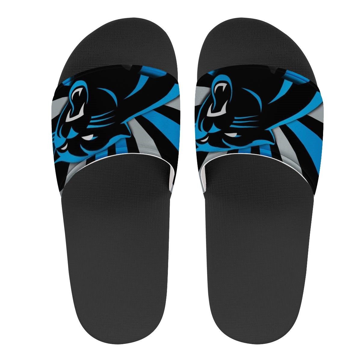 Women's Carolina Panthers Flip Flops 001 Women's Carolina Panthers Flip Flops 001