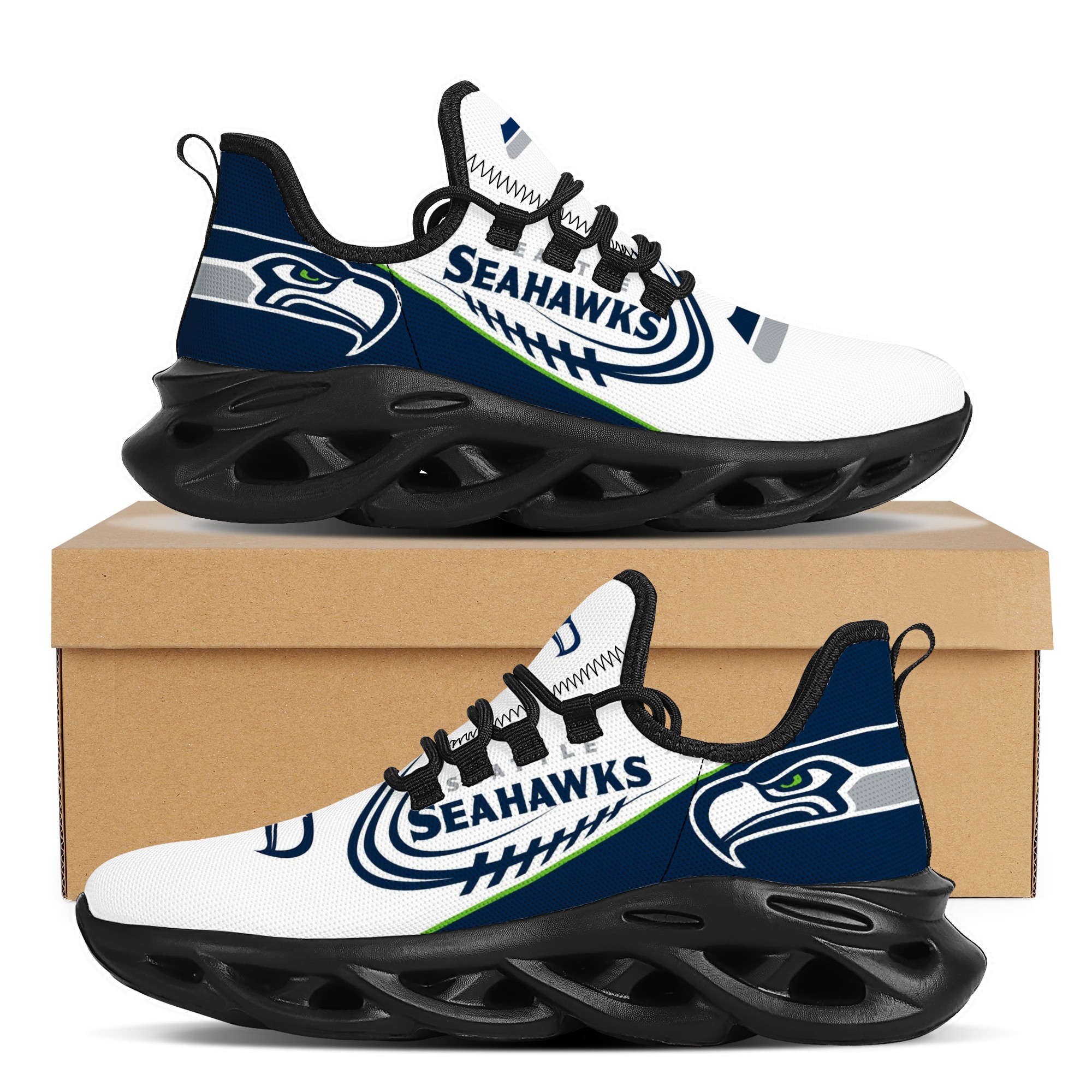 Women's Seattle Seahawks Flex Control Sneakers 005 Women's Seattle Seahawks Flex Control Sneakers 005