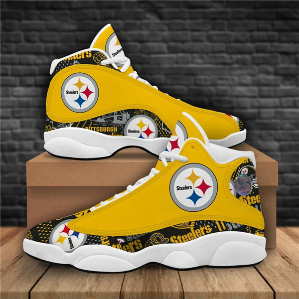 Men's Pittsburgh Steelers Limited Edition JD13 Sneakers 001 Men's Pittsburgh Steelers Limited Edition JD13 Sneakers 001