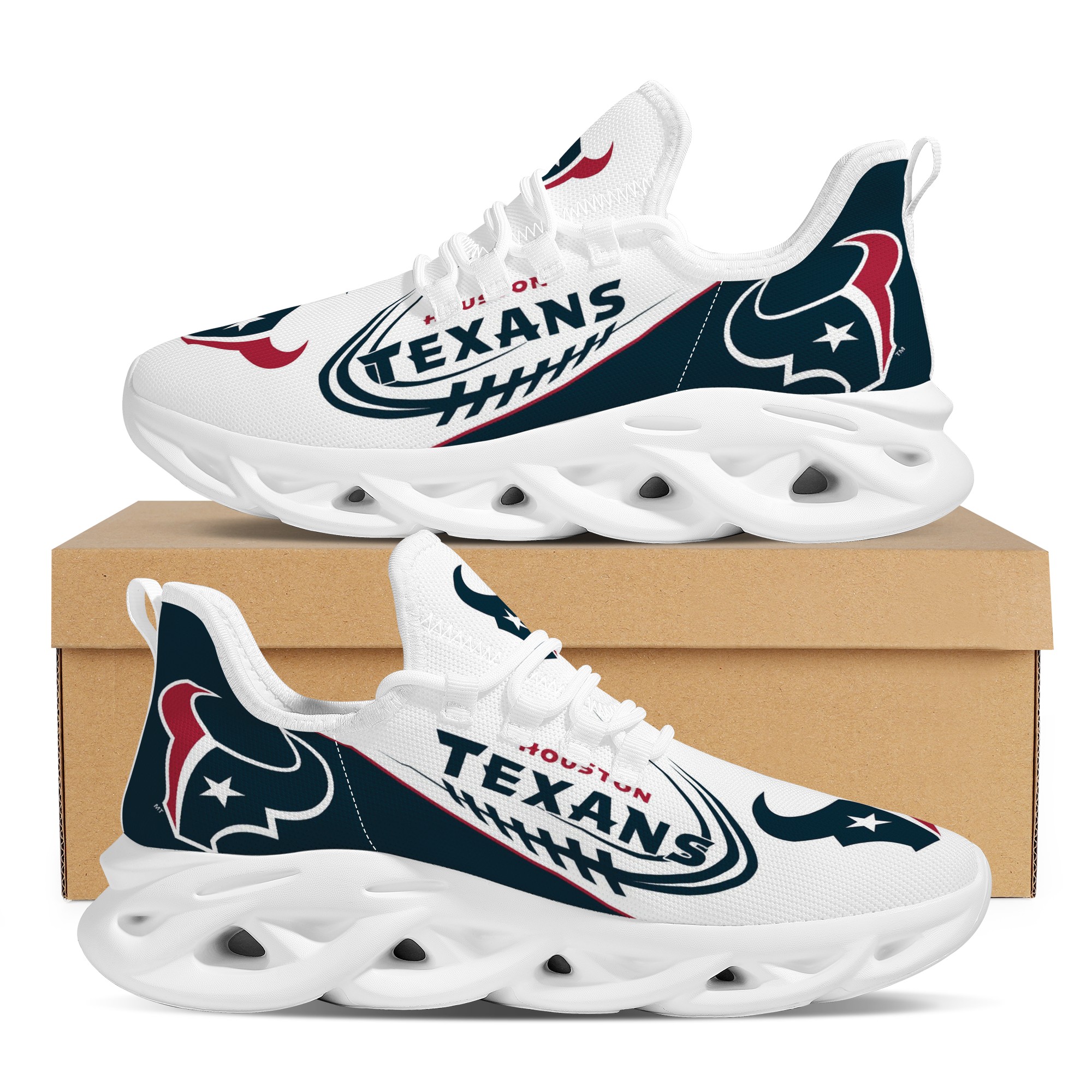 Men's Houston Texans Flex Control Sneakers 006 Men's Houston Texans Flex Control Sneakers 006