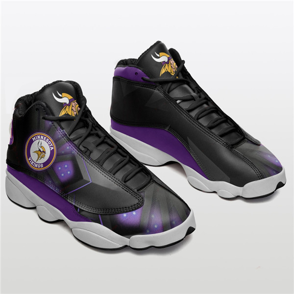 Women's Minnesota Vikings Limited Edition JD13 Sneakers 003 Women's Minnesota Vikings Limited Edition JD13 Sneakers 003