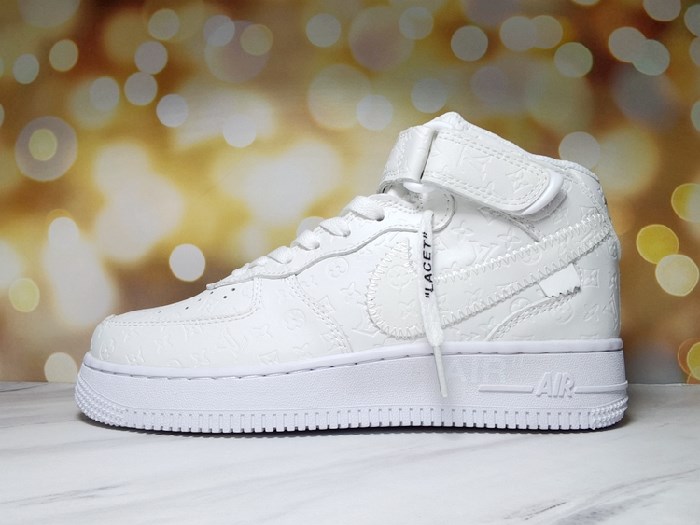 Women's Air Force 1 High Top White Shoes 0119 Women's Air Force 1 High Top White Shoes 0119