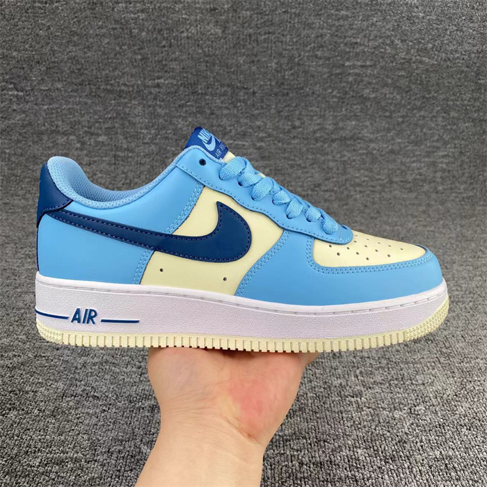 Women's Air Force 1 Blue/White Shoes Top 0260 Women's Air Force 1 Blue/White Shoes Top 0260