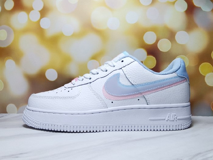 Women's Air Force 1 White/Blue Shoes 0131 Women's Air Force 1 White/Blue Shoes 0131