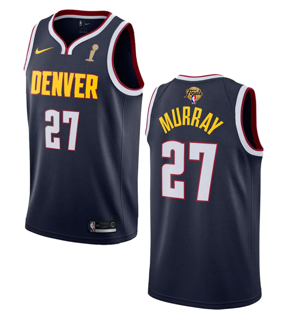 Men's Denver Nuggets #27 Jamal Murray Navy 2023 Finals Champions Icon Edition Stitched Basketball Jersey Men's Denver Nuggets #27 Jamal Murray Navy 2023 Finals Champions Icon Edition Stitched Basketball Jersey