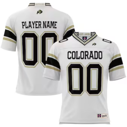 Men's Colorado Buffaloes Active Player Custom White Stitched Football Jersey Men's Colorado Buffaloes Active Player Custom White Stitched Football Jersey