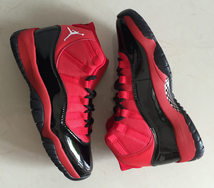 Men's Running weapon Air Jordan 11 Red/Black Shoes 089 Men's Running weapon Air Jordan 11 Red/Black Shoes 089