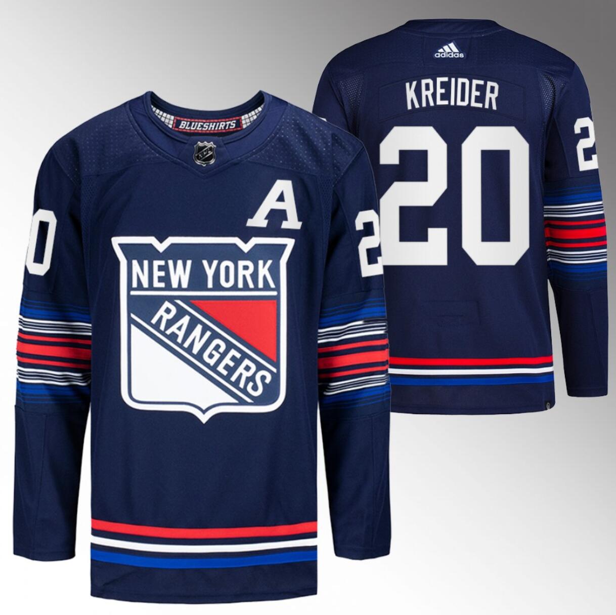 Men's New York Rangers #20 Chris Kreider Navy Stitched Jersey Men's New York Rangers #20 Chris Kreider Navy Stitched Jersey