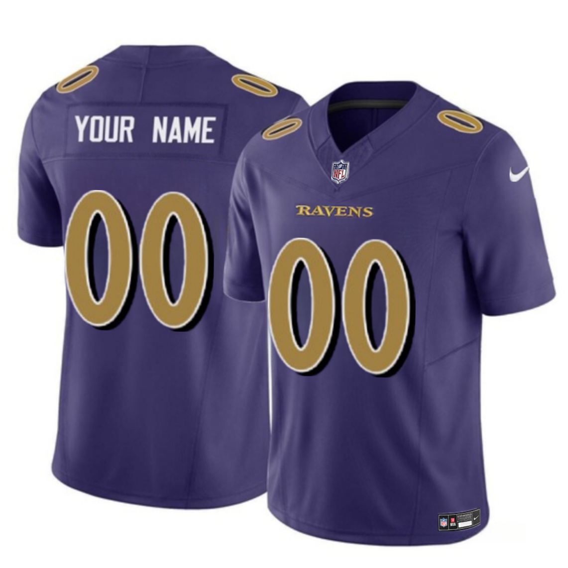 Youth Baltimore Ravens Active Player Custom Purple 2023 F.U.S.E Alternate Color Rush Limited Football Jersey Youth Baltimore Ravens Active Player Custom Purple 2023 F.U.S.E Alternate Color Rush Limited Football Jersey