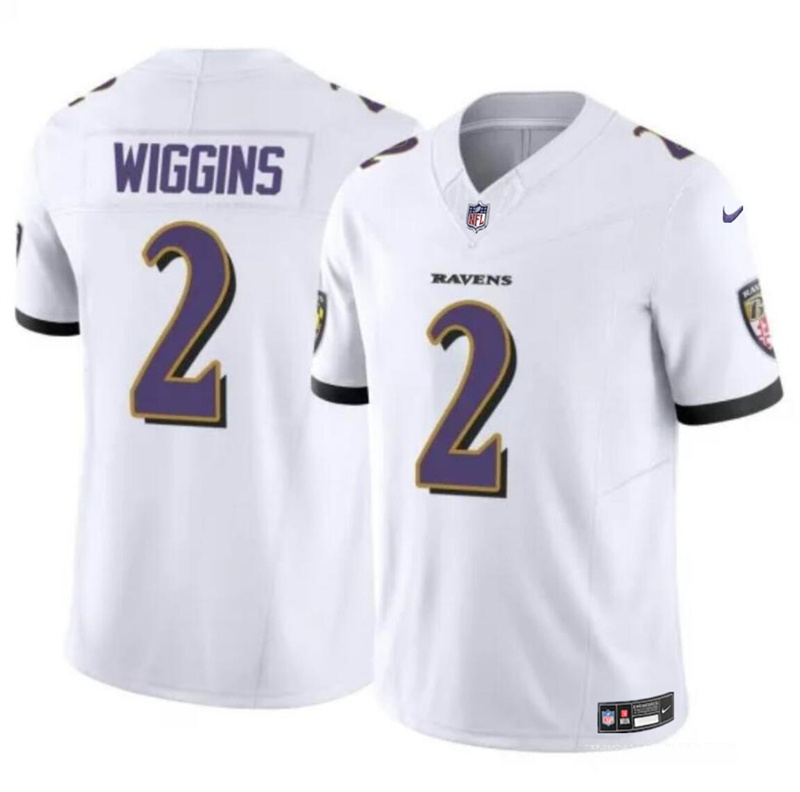 Youth Baltimore Ravens #2 Nate Wiggins White 2024 Draft F.U.S.E Vapor Limited Football Jersey Youth Baltimore Ravens #2 Nate Wiggins White 2024 Draft F.U.S.E Vapor Limited Football Jersey