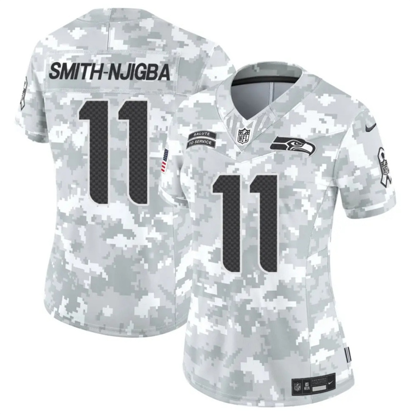 Women's Seattle Seahawks #11 Jaxon Smith-Njigba 2024 F.U.S.E Arctic Camo Salute to Service Limited Stitched Football Jersey(Run Small) Women's Seattle Seahawks #11 Jaxon Smith-Njigba 2024 F.U.S.E Arctic Camo Salute to Service Limited Stitched Football Jersey(Run Small)
