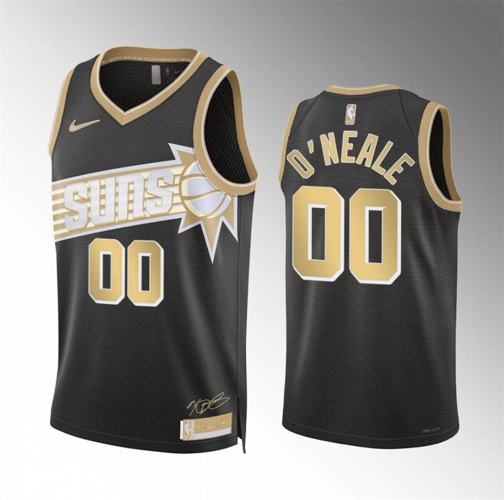 Men's Phoenix Suns #00 Royce O'Neale Black 2024 Select Series Stitched Basketball Jersey Men's Phoenix Suns #00 Royce O'Neale Black 2024 Select Series Stitched Basketball Jersey