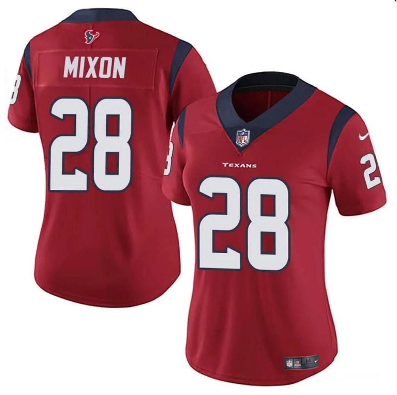 Women's Houston Texans #28 Joe Mixon Red Vapor Untouchable Limited Stitched Jersey (Run Small) Women's Houston Texans #28 Joe Mixon Red Vapor Untouchable Limited Stitched Jersey (Run Small)