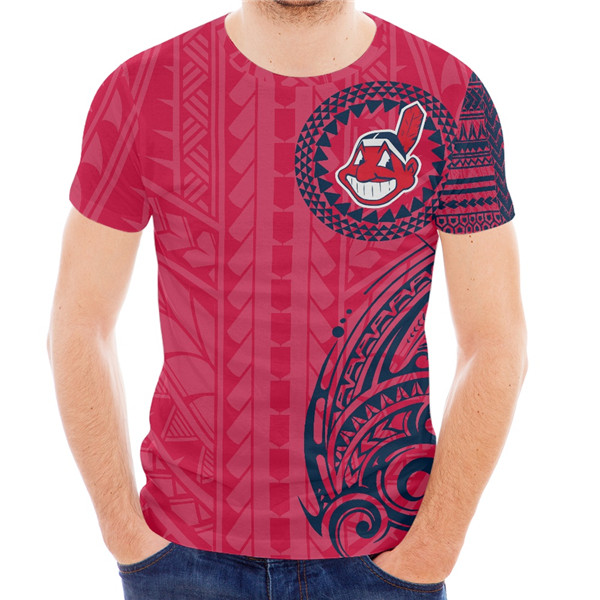 Men's Cleveland Indians Red T-Shirt Men's Cleveland Indians Red T-Shirt