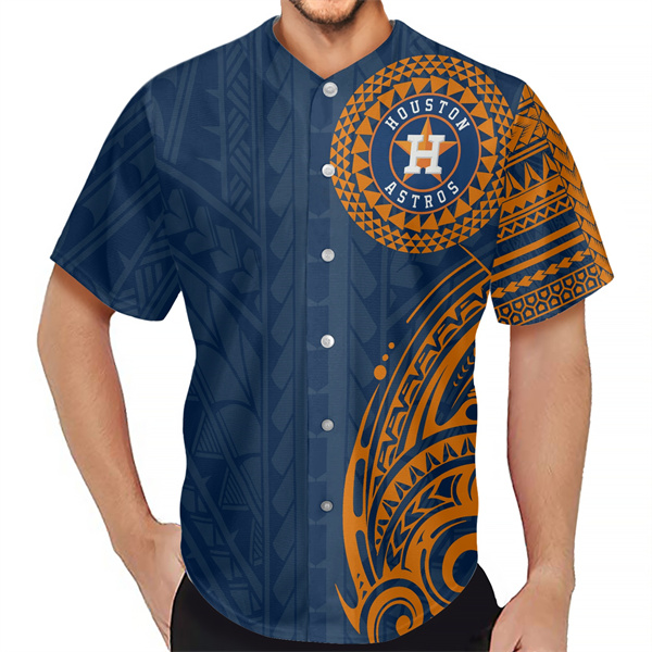 Men's Houston Astros Navy Baseball Jersey