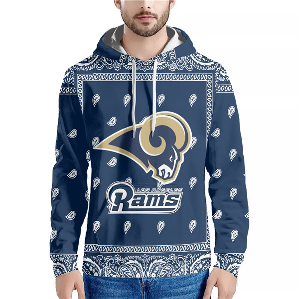 Men's Los Angeles Rams Navy Pullover Hoodie Men's Los Angeles Rams Navy Pullover Hoodie