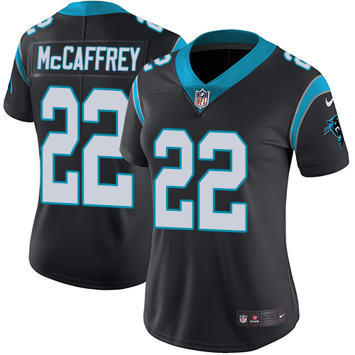Nike Panthers #22 Christian McCaffrey Black Team Color Women's Stitched NFL Vapor Untouchable Limited Jersey Nike Panthers #22 Christian McCaffrey Black Team Color Women's Stitched NFL Vapor Untouchable Limited Jersey