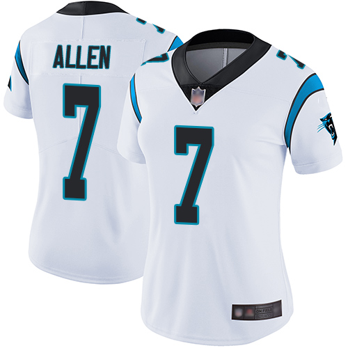 Nike Panthers #7 Kyle Allen White Women's Stitched NFL Vapor Untouchable Limited Jersey Nike Panthers #7 Kyle Allen White Women's Stitched NFL Vapor Untouchable Limited Jersey