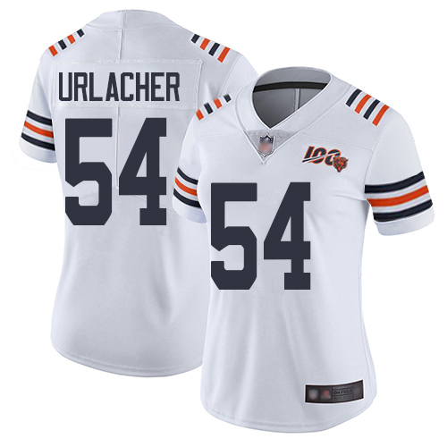 Nike Bears #54 Brian Urlacher White Alternate Women's Stitched NFL Vapor Untouchable Limited 100th Season Jersey Nike Bears #54 Brian Urlacher White Alternate Women's Stitched NFL Vapor Untouchable Limited 100th Season Jersey