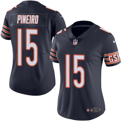 Nike Bears #15 Eddy Pineiro Navy Blue Team Color Women's Stitched NFL Vapor Untouchable Limited Jersey Nike Bears #15 Eddy Pineiro Navy Blue Team Color Women's Stitched NFL Vapor Untouchable Limited Jersey