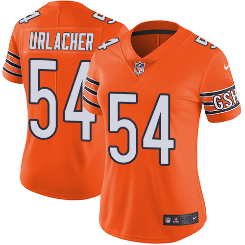 Nike Bears #54 Brian Urlacher Orange Women's Stitched NFL Limited Rush Jersey Nike Bears #54 Brian Urlacher Orange Women's Stitched NFL Limited Rush Jersey