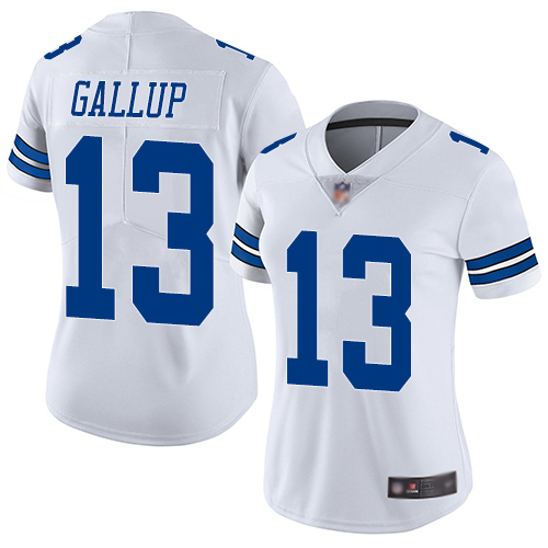Nike Cowboys #13 Michael Gallup White Women's Stitched NFL Vapor Untouchable Limited Jersey Nike Cowboys #13 Michael Gallup White Women's Stitched NFL Vapor Untouchable Limited Jersey