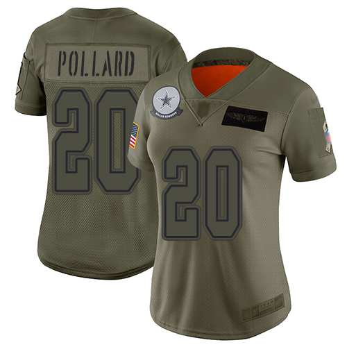 Nike Cowboys #20 Tony Pollard Camo Women's Stitched NFL Limited 2019 Salute to Service Jersey Nike Cowboys #20 Tony Pollard Camo Women's Stitched NFL Limited 2019 Salute to Service Jersey