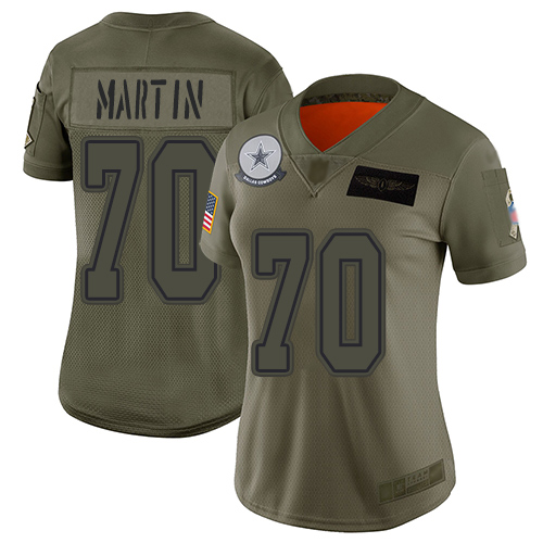 Nike Cowboys #70 Zack Martin Camo Women's Stitched NFL Limited 2019 Salute to Service Jersey Nike Cowboys #70 Zack Martin Camo Women's Stitched NFL Limited 2019 Salute to Service Jersey