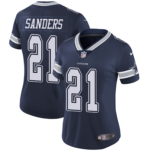 Nike Cowboys #21 Deion Sanders Navy Blue Team Color Women's Stitched NFL Vapor Untouchable Limited Jersey Nike Cowboys #21 Deion Sanders Navy Blue Team Color Women's Stitched NFL Vapor Untouchable Limited Jersey