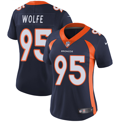 Nike Broncos #95 Derek Wolfe Blue Alternate Women's Stitched NFL Vapor Untouchable Limited Jersey Nike Broncos #95 Derek Wolfe Blue Alternate Women's Stitched NFL Vapor Untouchable Limited Jersey