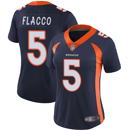 Nike Broncos #5 Joe Flacco Blue Alternate Women's Stitched NFL Vapor Untouchable Limited Jersey Nike Broncos #5 Joe Flacco Blue Alternate Women's Stitched NFL Vapor Untouchable Limited Jersey