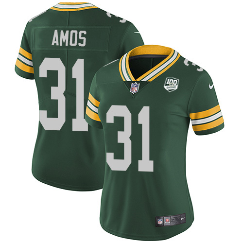 Nike Packers #31 Adrian Amos Green Team Color Women's 100th Season Stitched NFL Vapor Untouchable Limited Jersey Nike Packers #31 Adrian Amos Green Team Color Women's 100th Season Stitched NFL Vapor Untouchable Limited Jersey