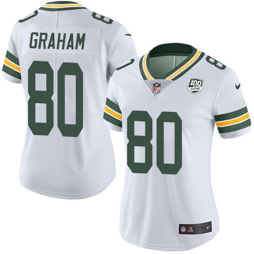Nike Packers #80 Jimmy Graham White Women's 100th Season Stitched NFL Vapor Untouchable Limited Jersey Nike Packers #80 Jimmy Graham White Women's 100th Season Stitched NFL Vapor Untouchable Limited Jersey